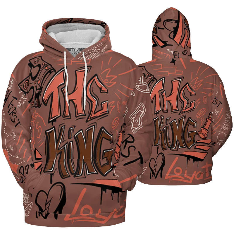 NastyJamz High OG Dusted Clay 1s Hoodie Match The King 3D All-Over Print Graffiti