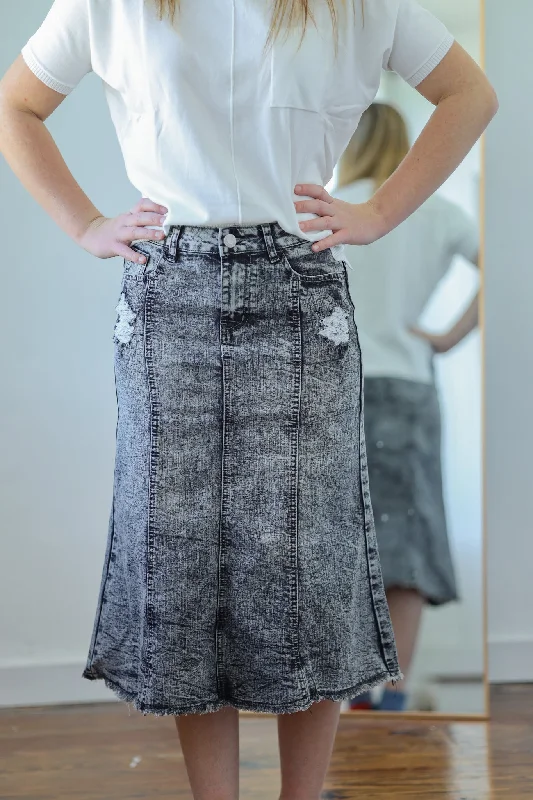 Aline Blackwash Denim Skirt