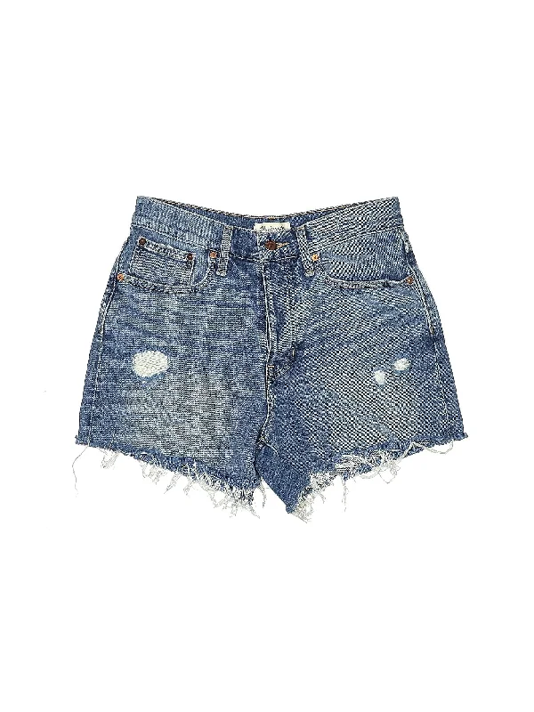 High-Rise Denim Shorts in Medium Wash