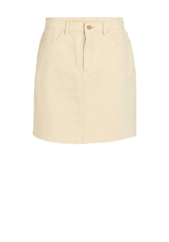 Vila Kaja Mini Denim Skirt, Birch