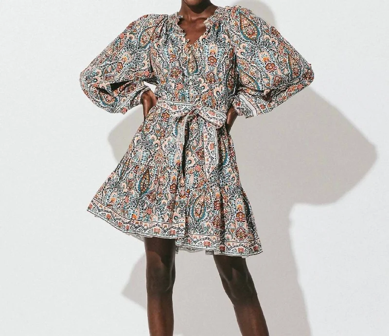 Classic pieces for a timeless wardrobe   Gabriela Printed Mini Dress In Meadow