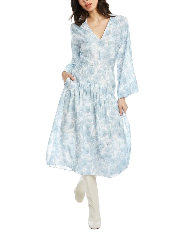 Classic pieces for a timeless wardrobe   Vince Dahlia Tiered Midi Dress