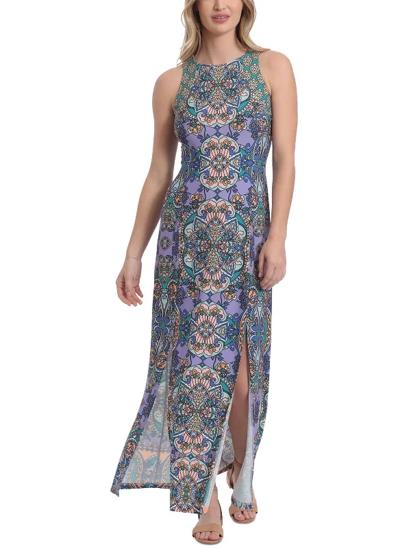 Elevate your look with premium women’s wear   Womens Sleeveless Paisley Maxi Dress