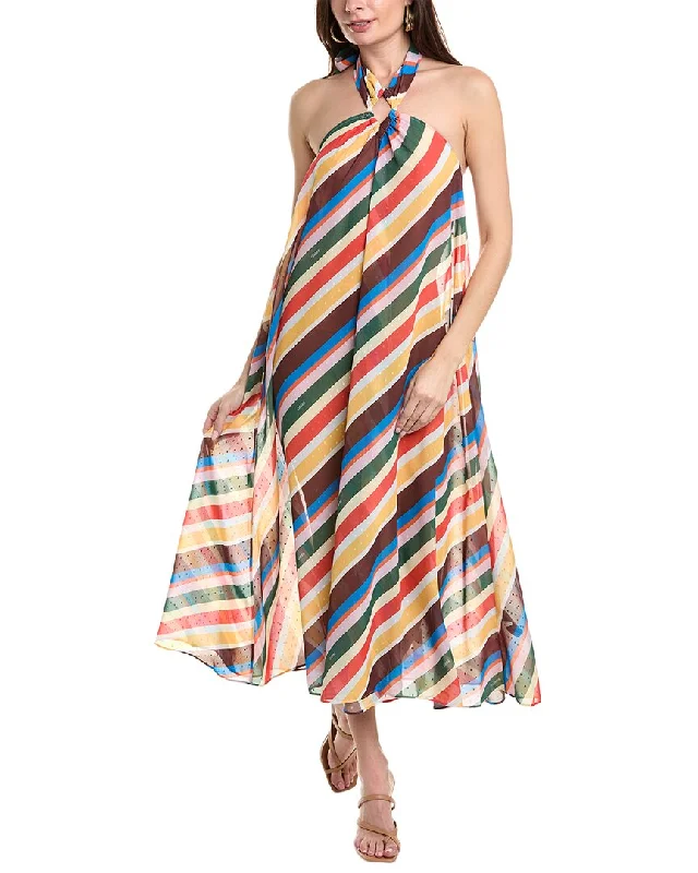 High-quality women’s wear for everyday elegance GANNI Light Chiffon Halter Heck Maxi Dress High-quality women’s wear for everyday elegance GANNI Light Chiffon Halter Heck Maxi Dress
