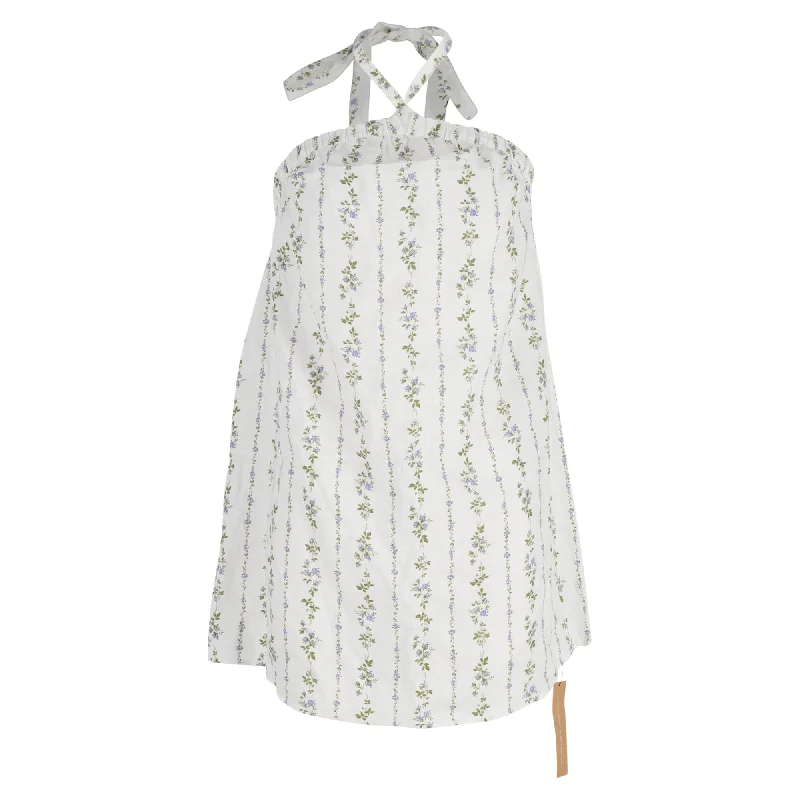 Elegant and comfortable women’s fashion wear   Reformation Maui Printed Mini Dress in White Linen